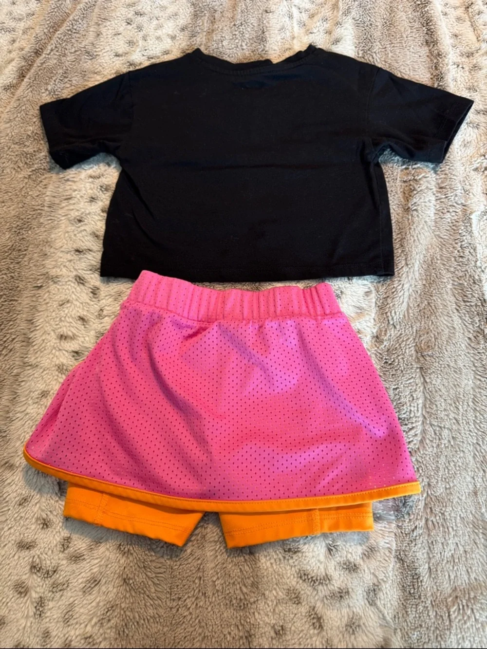 Nike Pink and Orange Toddler Girls' Athletic Skort Set 3T - Picture 5 of 5